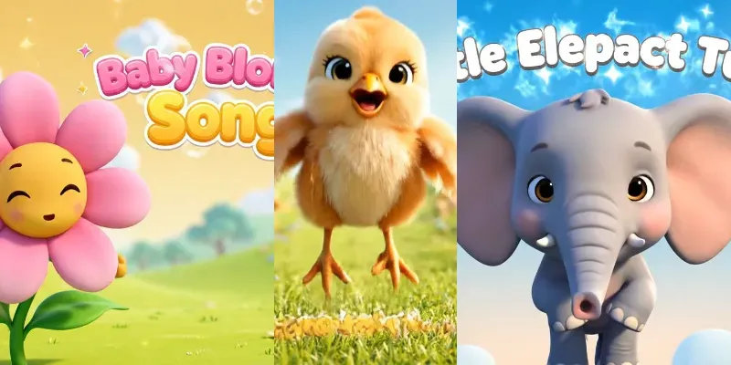 Kids Nursery Rhymes Intro Animation generated by undefined