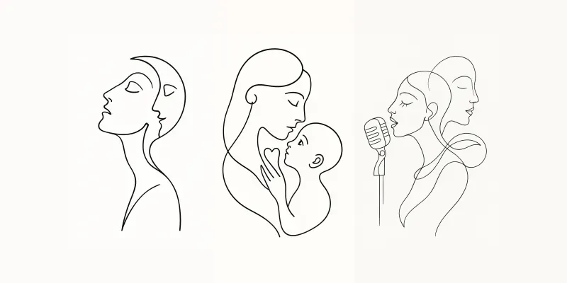 Single Line Drawing Portraits generated by undefined