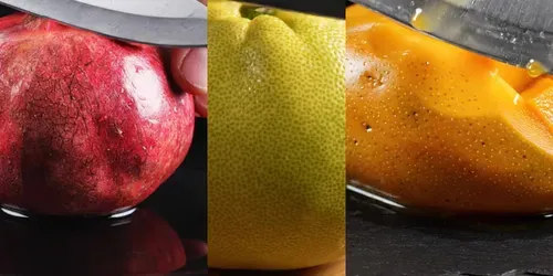 Fruit Cut ASMR 1000 Macros generated by veo