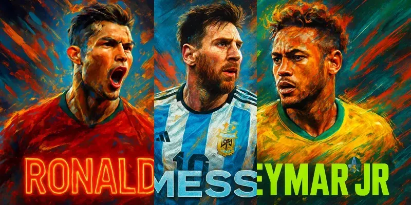 Viral Football Legends Art Portraits generated by undefined