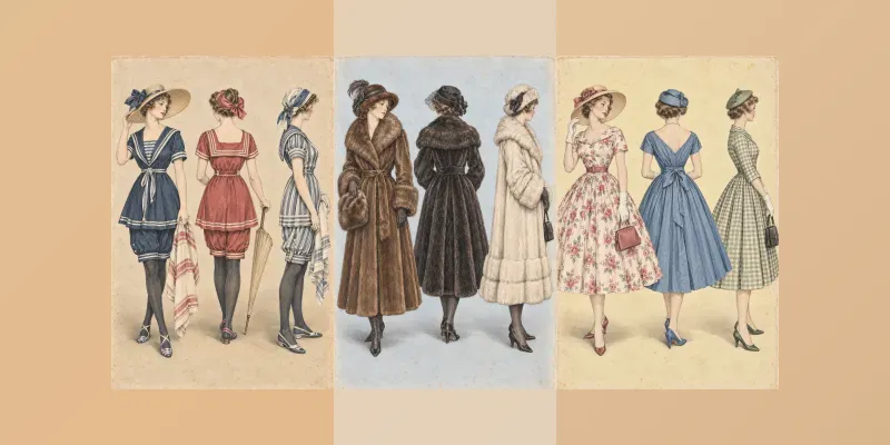 Vintage Fashion Plate Prints generated by undefined
