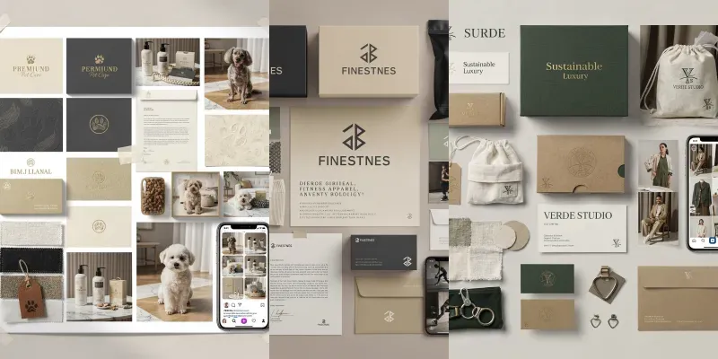 Brand Identity Mood Boards generated by undefined