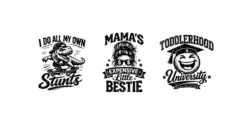 Cool Toddler T Shirt Designs Svg Vectors generated by undefined