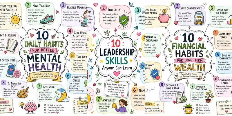 Life Skills Infographic Posters generated by undefined