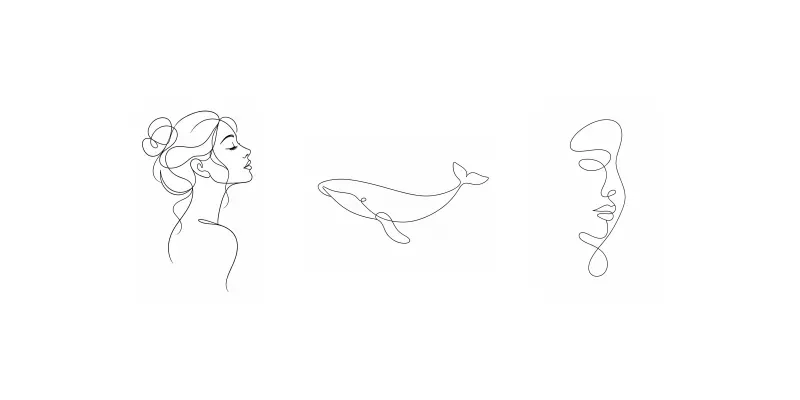 Minimal One Line Vector Illustrations generated by undefined