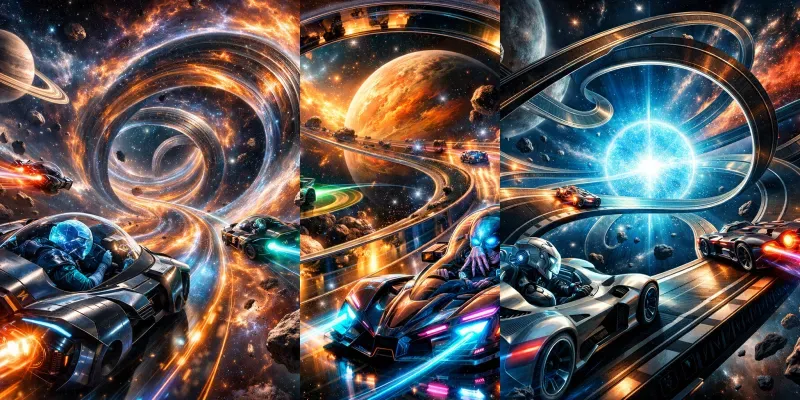 Intergalactic Alien Speed Illusion Races generated by undefined