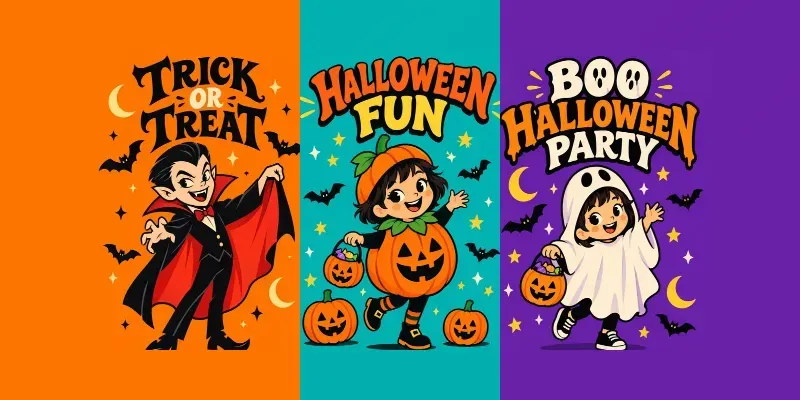 Halloween Card Vectors generated by undefined