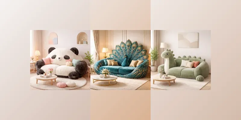Whimsical Animal Furniture Art Style generated by undefined