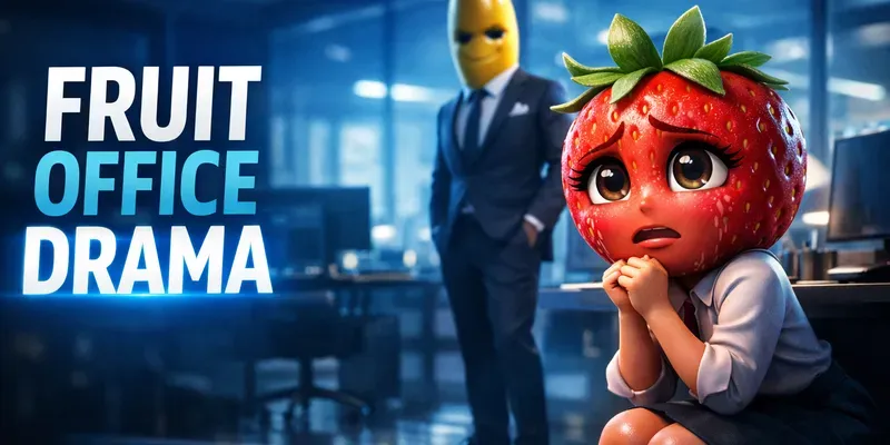 Viral Fruit Office Drama Scenes generated by undefined
