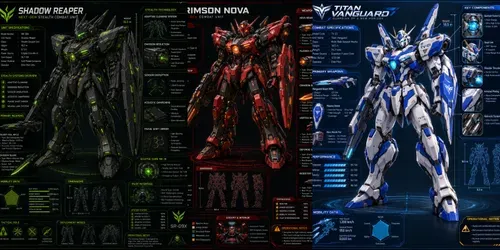 Futuristic Mecha Robot Infographics generated by chatgpt-image