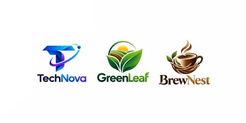 Vibrant Startup Logo Designs generated by chatgpt-image