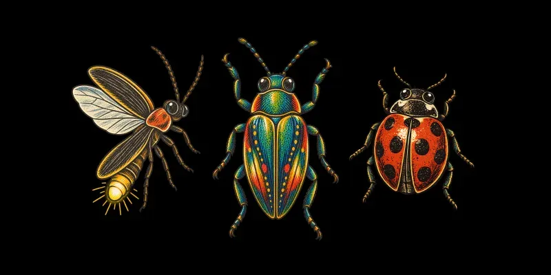 Block Print Bug Clip Art generated by undefined