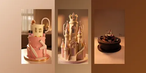 Luxury Cinematic Theme Cake Videos generated by grok-video