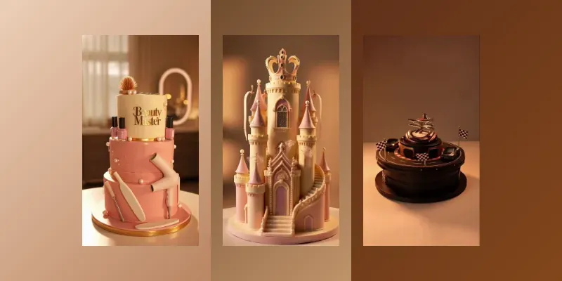 Luxury Cinematic Theme Cake Videos generated by undefined