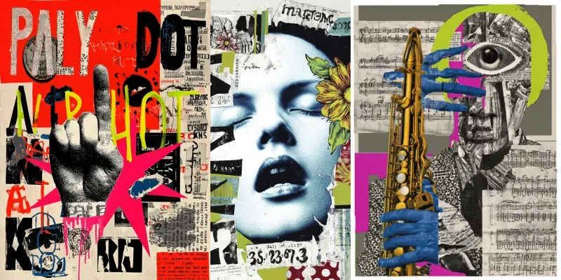 Dadaism Surrealist Collage Art generated by undefined
