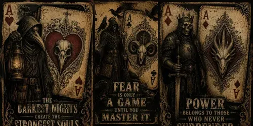 Vintage Gothic Ace Card Posters generated by chatgpt-image