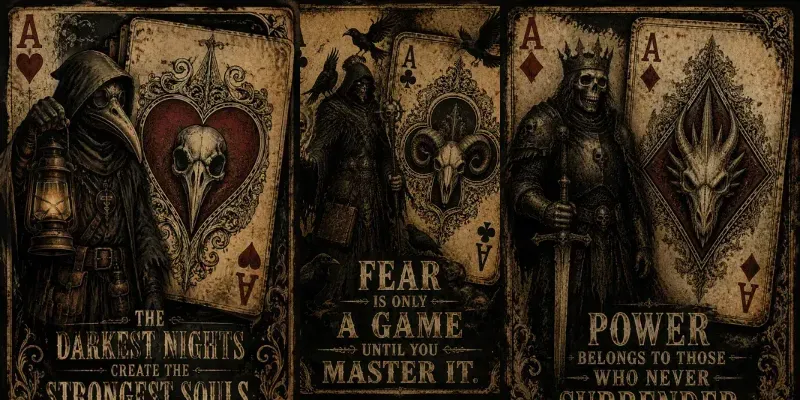 Vintage Gothic Ace Card Posters generated by undefined