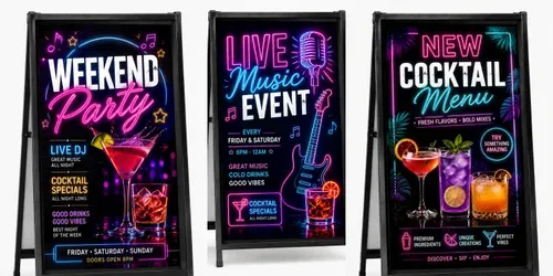 Bar Promotion Standee Generator generated by chatgpt-image