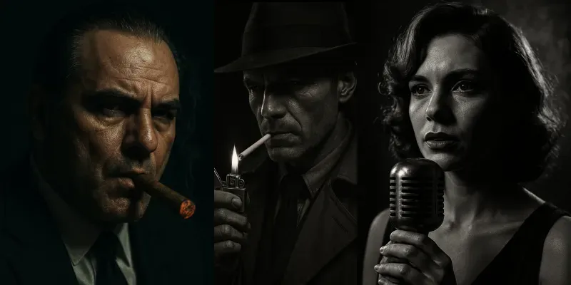 Cinematic Portrait Films Noir Style generated by undefined