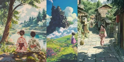 Studio Ghibli 90s Anime Style generated by midjourney
