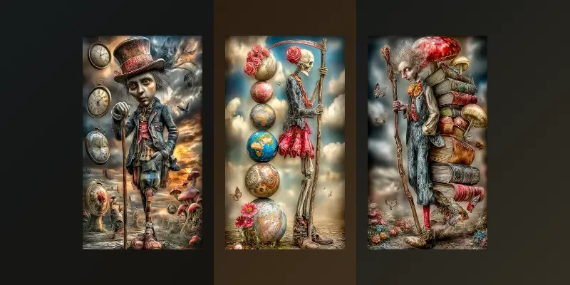 Surreal Symbolic Characters generated by undefined