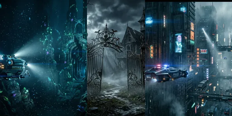 35mm Epic Cinematic Establishing Shots generated by undefined