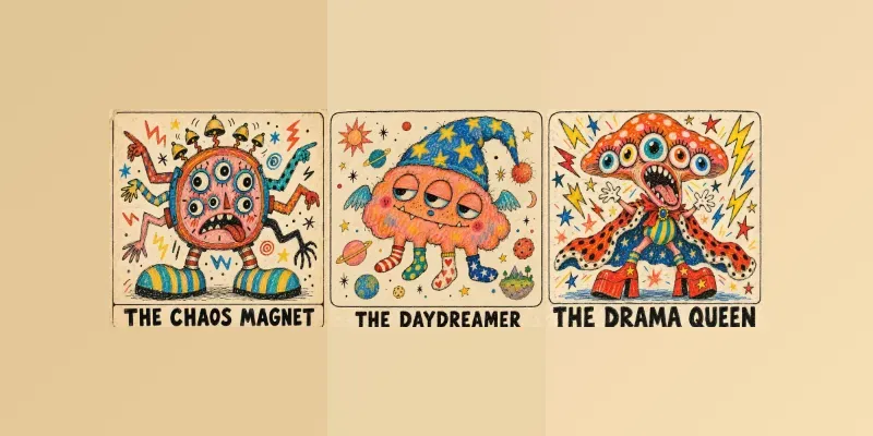 Whimsical Monster Character Posters