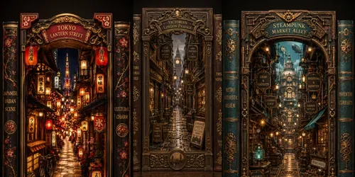 Premium Book Nook Collections generated by chatgpt-image