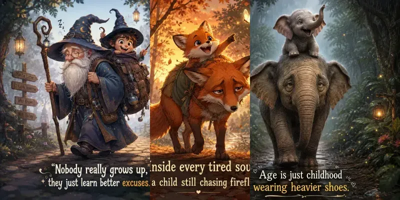 Whimsical Emotional Quote Art generated by undefined