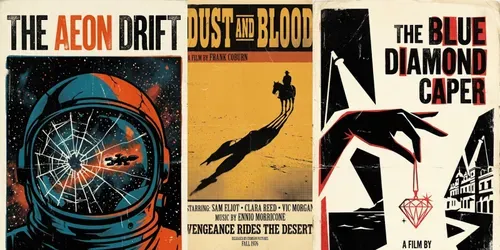 Retro Movie Posters generated by gemini-image