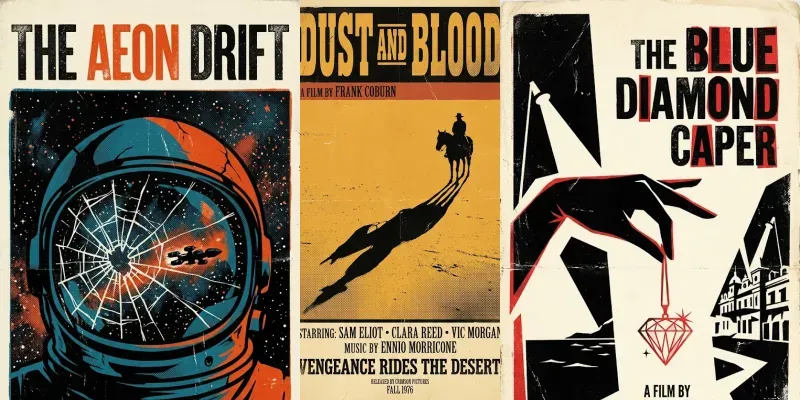 Retro Movie Posters generated by undefined