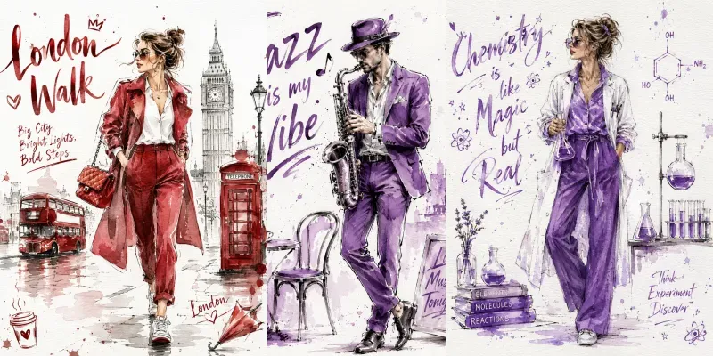 Fashion Watercolor Themes generated by undefined