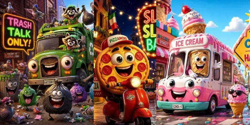 Whimsical Funny Ride Art generated by undefined