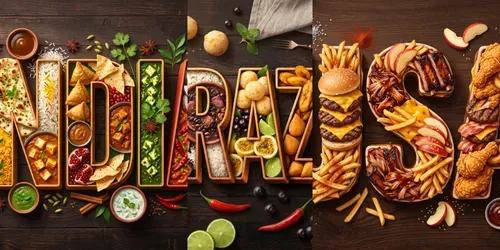 Food Country Associations generated by gemini-image