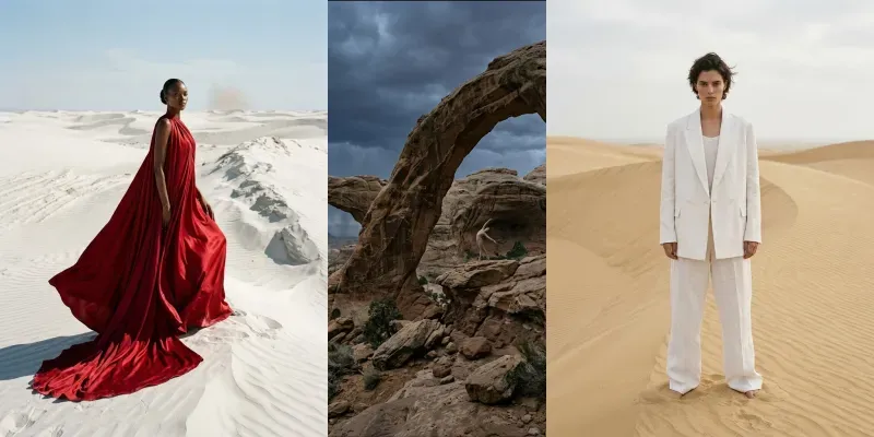 Avantgarde Desert Fashion Editorials