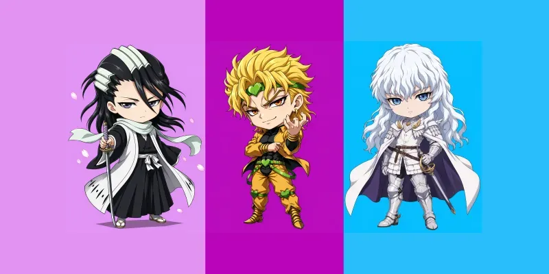 Kawaii Chibi Anime Characters generated by undefined