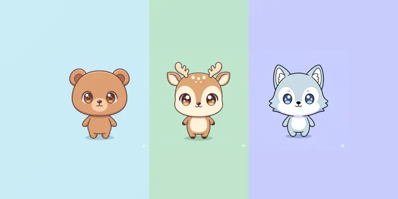 Chibi Animal Characters generated by undefined