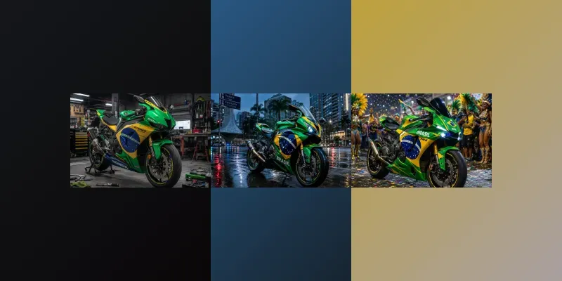Bike Modification Brazil Flags generated by undefined