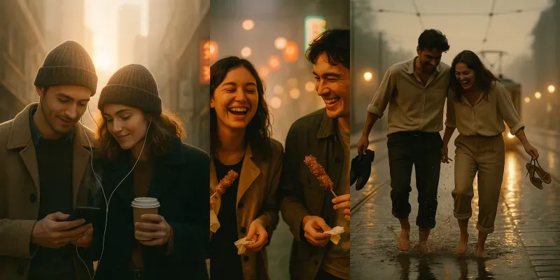 Cinematic Street Photography generated by undefined