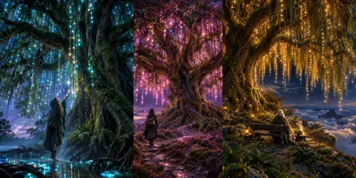 Glowing Tree Dreamers generated by chatgpt-image