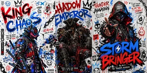 Chaos Legends Graffiti Icons generated by chatgpt-image