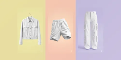 Professional Blank Apparel Mockups generated by gemini-image