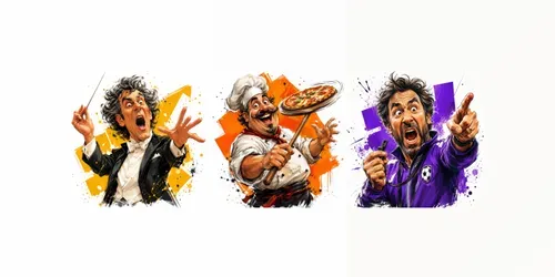Expressive Cartoon Portraits generated by chatgpt-image