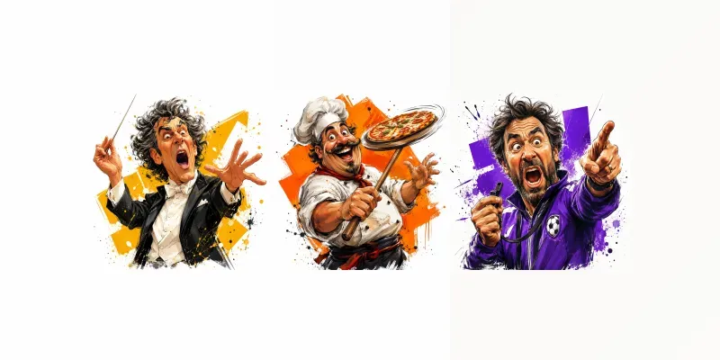 Expressive Cartoon Portraits generated by undefined