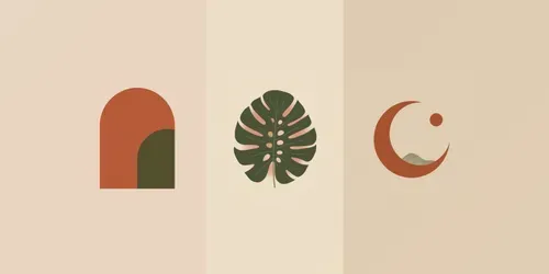 Midcentury Modern Boho Wall Art generated by leonardo