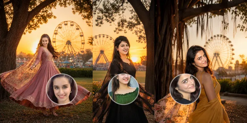 Sunset Park Fashion Portraits generated by undefined