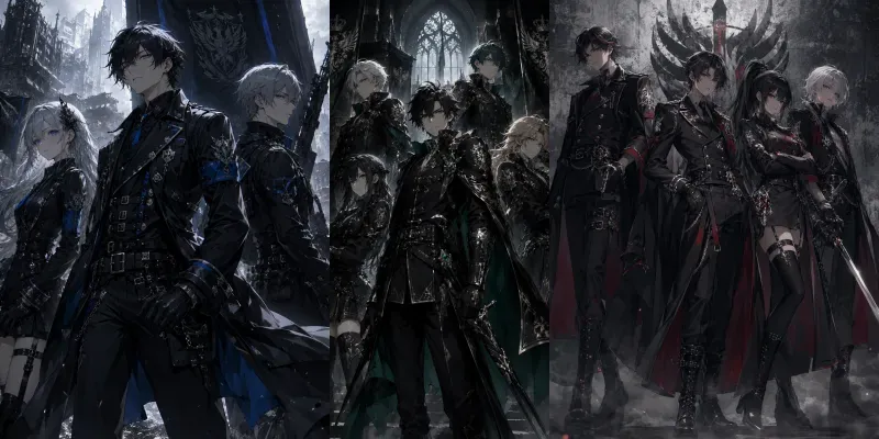 Dark Anime Squad Poster Generator generated by undefined