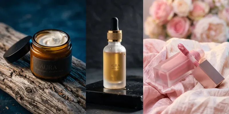 Luxury Cosmetic Product Showcase