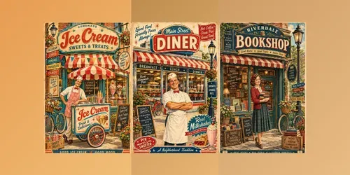 Vintage Main Street Memories generated by chatgpt-image