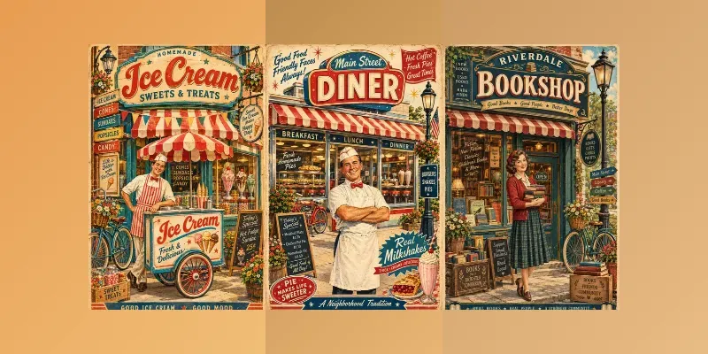 Vintage Main Street Memories